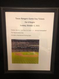 Texas Rangers Game Tickets 202//269